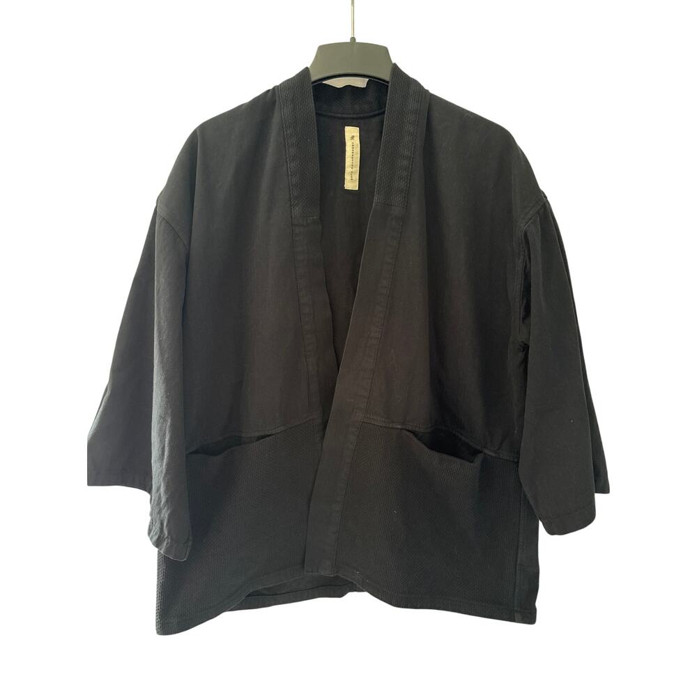 Prospective Flow Noragi Shirt Jacket Black Size Small Cotton